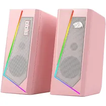 Speaker Redragon GS520P Anvil 2 de 3 Watts RMS com USB/Mini Jack 3.5 MM - Rosa