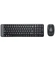 Teclado Logitech + Mouse Sem Fio USB Preto MK220 920-004430
