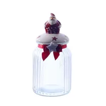 Pote Natalino de Vidro 10.8X22CM 1100ML