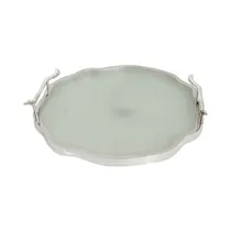 Bandeja Decorativa Concepts 420-515922 36 X 34 CM Plata