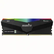 Mem DDR4 16GB 3600 Keepdata Dragonfly c/ Diss RGB KDHRGB36C18B/16 Black  Mem DDR4 16...