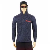 Sumax Pesca Vestuario Camiseta de Pesca BSW2402-4L UV50+ Negro Poliester 4L Negro