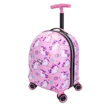 Mala Infantil Verage Design Unicórnios 33X26X45.5CM Rosa