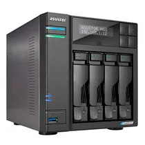 Servidor Nas Asustor AS6704T QC 2.0/ 4BAY/ 4GB/ 4 M.2 2-Gblan/ 2USB3.