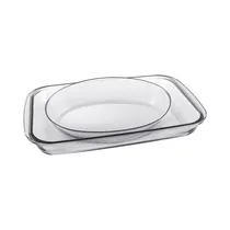 Set de Asaderas de Vidrio Marinex GD1.6774.61-4N 2 Piezas