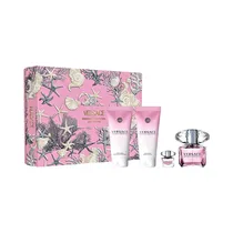 Kit Perfume Versace Bright Crystal Eau de Toilette 90ML + 5ML + Body Lotion 100ML + Shower Gel 100ML
