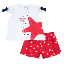 Chicco Fashion Set 2 PZ Camiseta c/ Pantalones Corto Tela s/C