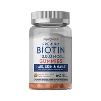 Vitamina Piping Rock Biotin 10,000MCG 60 Gummies