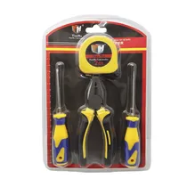 Kit Chave de Fenda + Trena + Alicate Om 21766 - 4 PCS