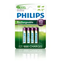 Pilha Recargable Philips AA R6B4RTU25/97 PACK-4 (25000MAH)