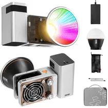 Kit Luz LED de Vídeo Zhiyun Molus X60 RGB 60 W - Prata