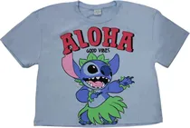 Camiseta Fakini Kids 10.25.02645 - Lilo & Stitch - Feminino