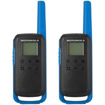 Walkie Talkie Talkie Motorola T-270 - 40 KM - 22 Canais - Preto e Azul