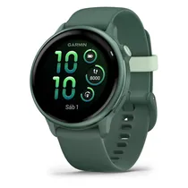 Smartwatch Garmin Vivoactive 6 010-02985-02 com Tela 1.2 Amoled / 5 Atm / 42MM / Wi-Fi - Jasper Green