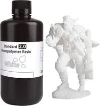 Resina Photopolymer para Impressora 3D Elegoo V2.0 Standard 1KG - White