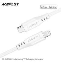 Cabo Acefast C3-01 USB-C p/ Lightning 30W 1.2M Whi  Cabo Acefas...