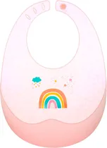 Babador Em Silicone com Pega-Migalhas e Estojo Arco-Íris Buba - 18050
