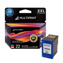Cartucho Multiprint HP 22XXL Color 22ML HC-E02X
