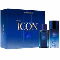 Kit Perfume Masculino Antonio Banderas The Icon Supreme Edp 100 ML + Desodorante