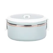 Marmita Dupla Aço Inox Vedação Térmica 1 Compartimentos Box Cor A Definir