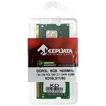 Memória Ram para Notebook 8GB Keepdata KD16LS11/8G DDR3L de 1600MHZ  Memória Ram...