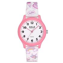 Relogio Analogico para Crianca Daniel Klein DK.1.12764-4 DKLN Kids / Pulseira de Silicone - Rosa