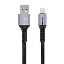 Cabo Yookie CB87 - 30W - USB/Lightning - 1 Metro - Preto
