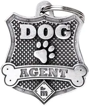 Medalha de Identificação Myfamily Dog Agent Bhdogagent - Bronx