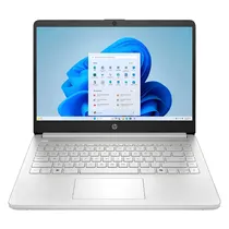 Notebook HP 14-DQ6011DX - Intel Celeron N150 1.10GHZ - 4/128GB - 14" - Prata  Notebook HP...
