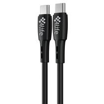 Cabo 4LIFE USB-C / USB-C (FLWCC601B) 1 Metro / 60W / 3A - Preto