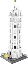 Blocos de Construção Architecture Leaning Tower Of Pisa Wange - 5214 (1390 Peças)