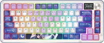 Teclado Gaming Mecânico Redragon Flekact Pro K708AK-RGB Pro BT 2.4GHZ (Inglês)