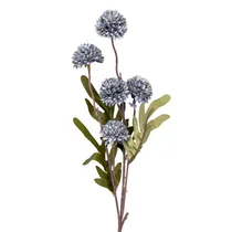 Flores Artificiais Tipo Pompom - Amarelas