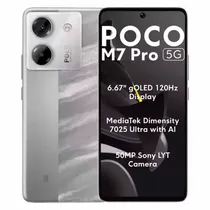 Smartphone Xiaomi Poco M7 Pro 5G 128GB 6GB Ram Dual Sim Tela 6.67" Índia - Lunar Dust