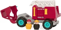 Battat Vehiculos Camion de Bomberos Y Figura - Ruedas de Goma Plastico +12M Multicolor