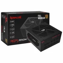 Fonte 850W Redragon GC-PS010 80+Gold F-Mod  Fonte 850W ...
