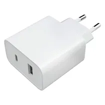 Carregador Xiaomi Mi Wall Charger AD332EU 33W Usba/Usbc - Branco