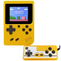 Console Portátil Game Box Plus de 3" com 500 Jogos - Amarelo + Controle (Inglês Chinês)