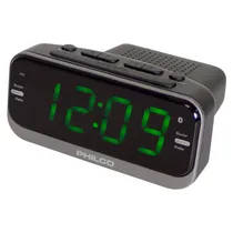Rádio Relógio Philco PRR1012BT-GR - FM - Bluetooth - USB - 1.2" - Preto