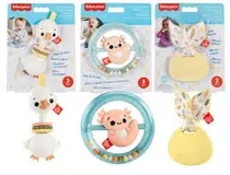 Mattel Bebes Fisher Price Mordederas Y Sonajas Sensimals Detalles En El Producto 3M+ Multicolor