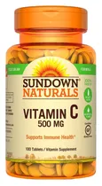 Vitamina C Sundown Naturals 500MG (100 Cápsulas)