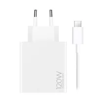 Carregador / Adaptador de Parede Xiaomi Gan 120W USB-C / + Cabo USB-C - USB-C - Branco