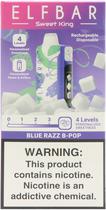 Vape Descartavel Elf Bar Sweet King Blue Razz B-Pop 40000 Puffs