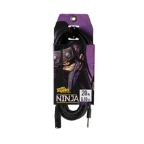 Cable de Micrófono Santo Angelo 20FT Ninja NM XRL A P10 6.10M Negro