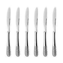 Set de Cuchillos de Mesa Wilmax Julia WL-999200/6C 22 CM Plata 6 Piezas