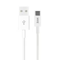 Cabo Hye HYE180UC USB Macho A USB-C Macho 1M - Branco