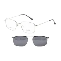 Armação para Óculos de Grau Clip-On Visard L8002 C3 Tam. 52-18-140MM - Prata