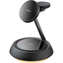 Carregador CH-4952 Inalambrico 3 En 1 Negro