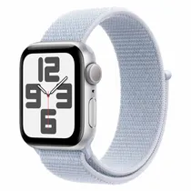 Apple Watch Se 2 2024 MXEE3HN/A Caixa Aluminio 40MM Prata - Loop Esportiva Azul