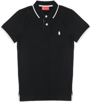 Camisa Polo Hydrant Premium PH00001 Preto/Branco - Masculina